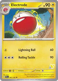 Electrode - Pikachu 6 #067/193 from Battle Academy 2024 Pokemon card image