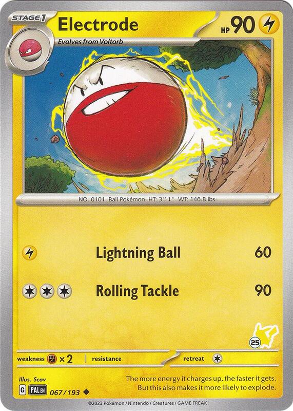 Electrode - Pikachu 25 067/193 from Battle Academy 2024