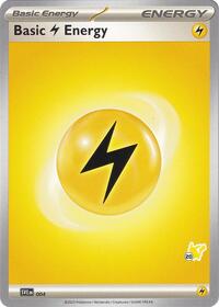 Basic Lightning Energy - Pikachu 20 #004 from Battle Academy 2024 Pokemon card image