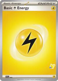 Basic Lightning Energy - Pikachu 24 #004 from Battle Academy 2024 Pokemon card image