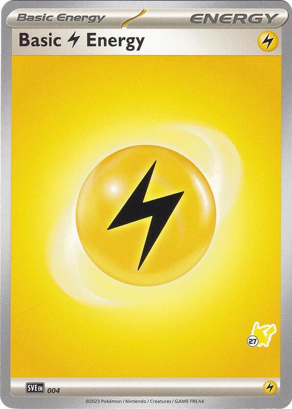 Basic Lightning Energy - Pikachu 27 004 from Battle Academy 2024