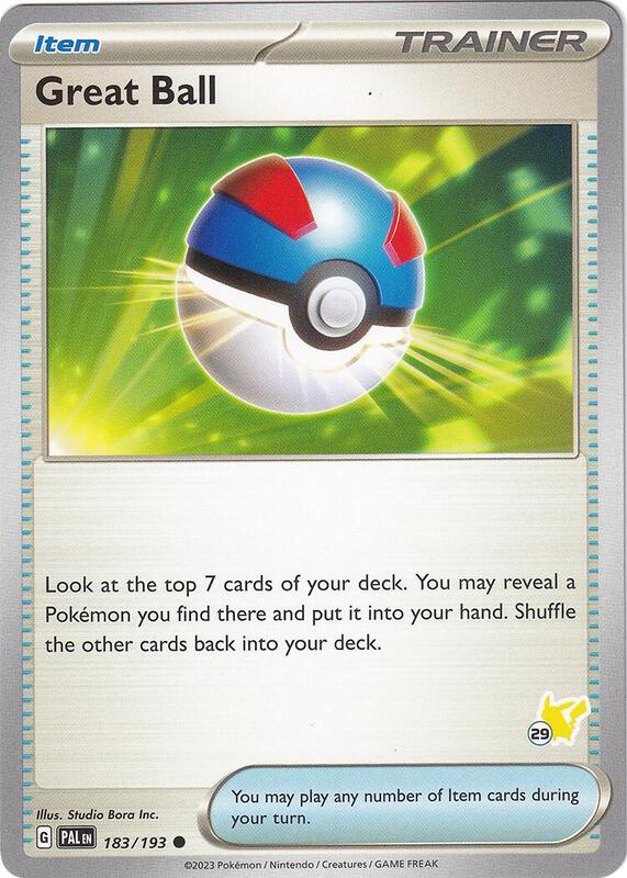Great Ball - Pikachu 29 183/193 from Battle Academy 2024