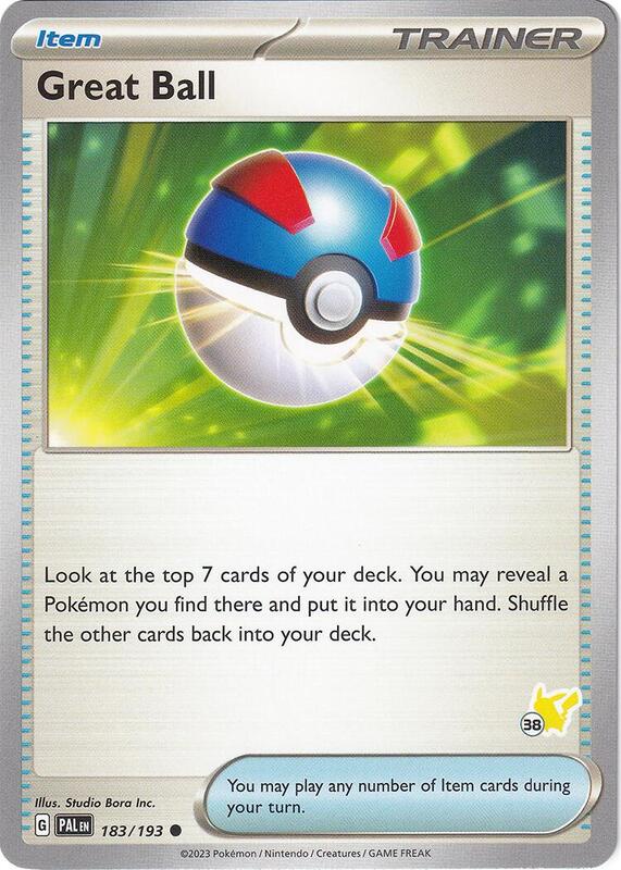 Great Ball - Pikachu 38 183/193 from Battle Academy 2024