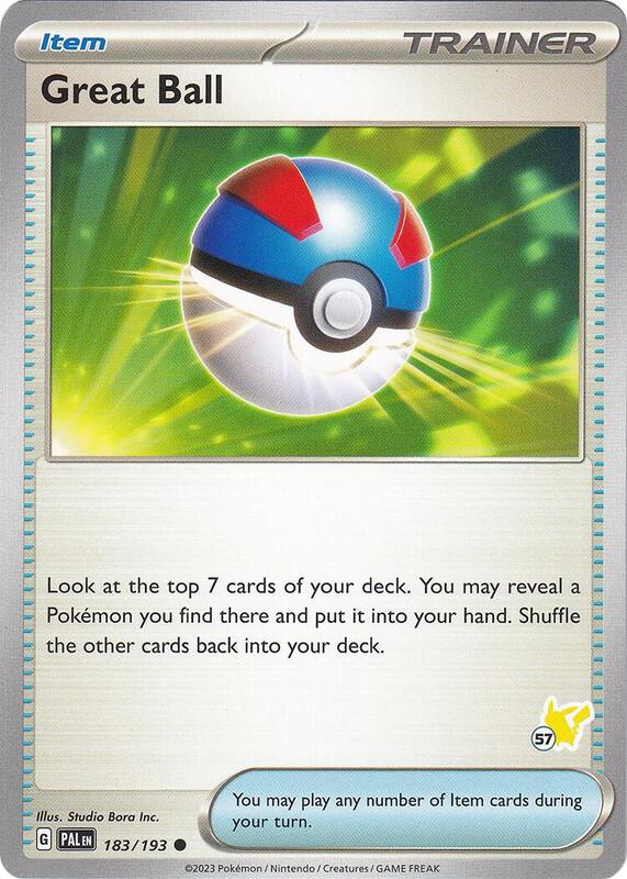 Great Ball - Pikachu 57 183/193 from Battle Academy 2024