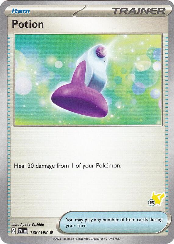 Potion - Pikachu 15 188/192 from Battle Academy 2024