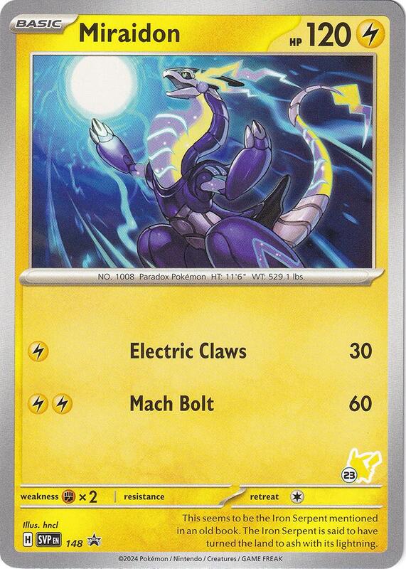 Miraidon - Pikachu 23 148 from Battle Academy 2024
