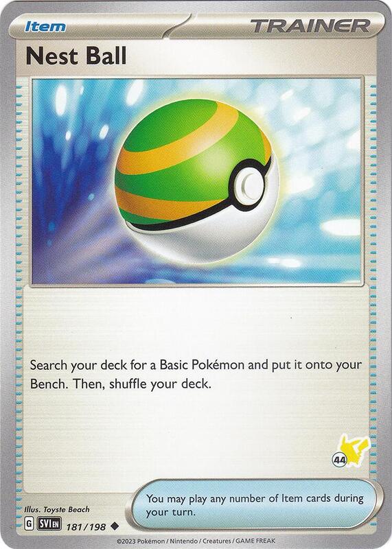 Nest Ball - Pikachu 44 181/198 from Battle Academy 2024