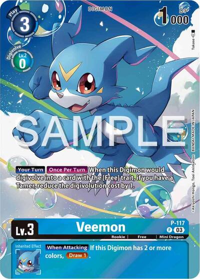 Veemon - P-117 (Digimon Adventure 02: The Beginning Set) Digimon Promotion Cards card price