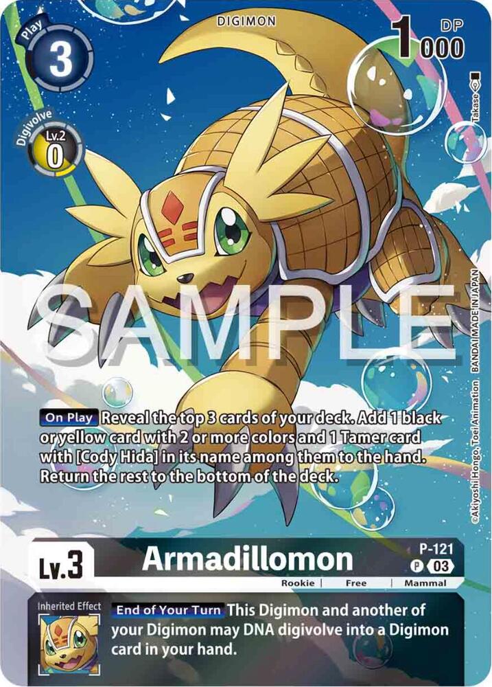 Armadillomon P 121 Digimon Adventure 02 The Beginning Set digimon card
