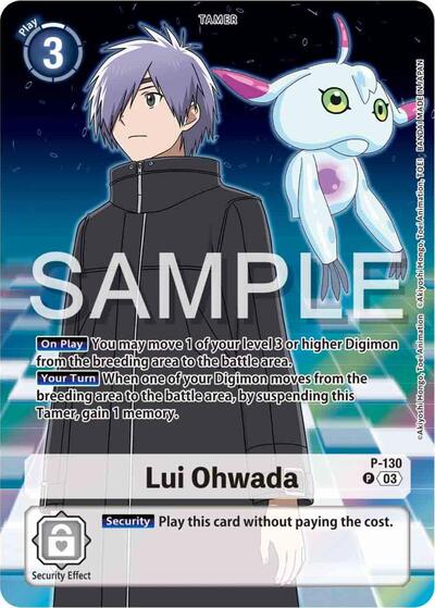 Lui Ohwada - P-130 (Digimon Adventure 02: The Beginning Set) Digimon Promotion Cards card price