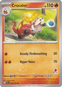 Crocalor - Armarouge 15 #036/193 from Battle Academy 2024 Pokemon card image