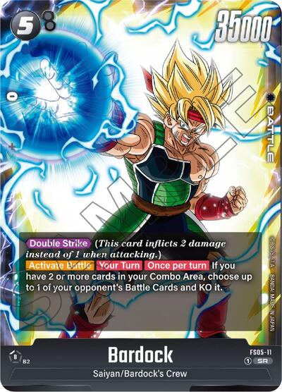 Bardock - FS05-11 Starter Deck 5: Bardock Super Rare Dragon Ball card — value and price