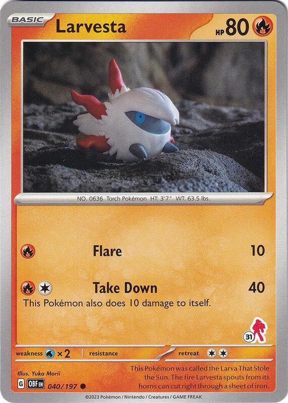 Larvesta - Armarouge 31 040/197 from Battle Academy 2024