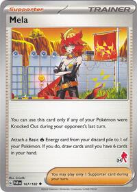 Mela - Armarouge 54 #167/182 from Battle Academy 2024 Pokemon card image