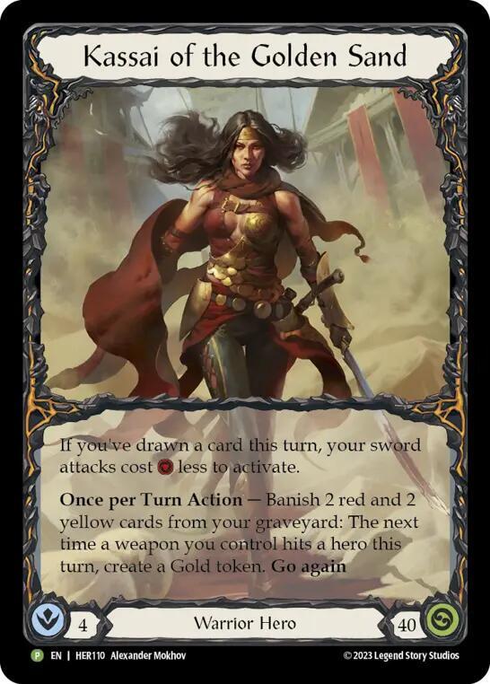 Kassai of the Golden Sand プロモ RF FaB Kassai of the Golden Sand - HER110 - Flesh and Blood: Promo