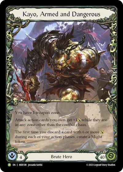 Kayo, Armed and Dangerous - HER108 Flesh and Blood: Promo Cards card price