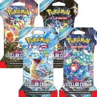 Stellar Crown Sleeved Booster Pack Art Bundle [Set of 4