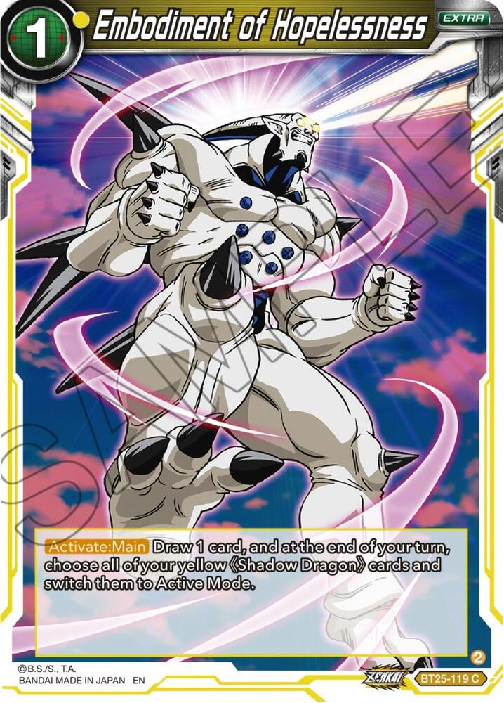 Embodiment of Hopelessness #BT25-119 — Legend of the Dragon Balls