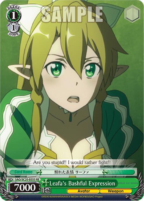 Leafa's Bashful Expression