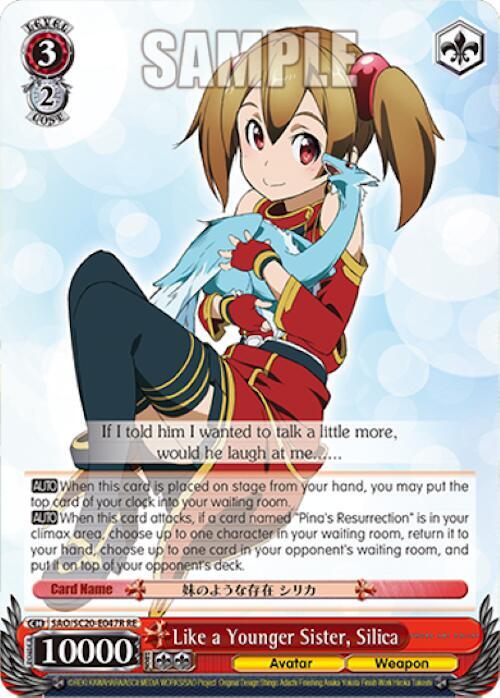 Like a Younger Sister, Silica (RRR)