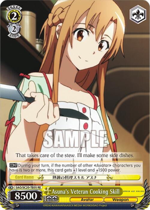 Asuna's Veteran Cooking Skill (TD)