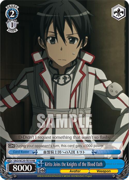 Kirito Joins the Knights of the Blood Oath (TD)
