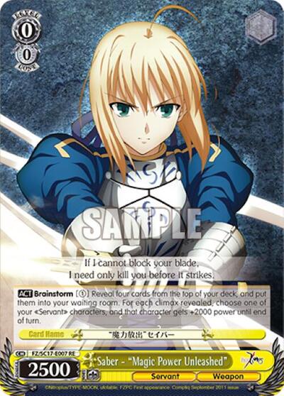 Saber - "Magic Power Unleashed"