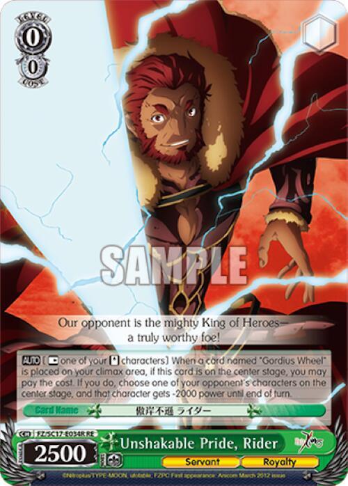 Unshakable Pride, Rider (RRR)