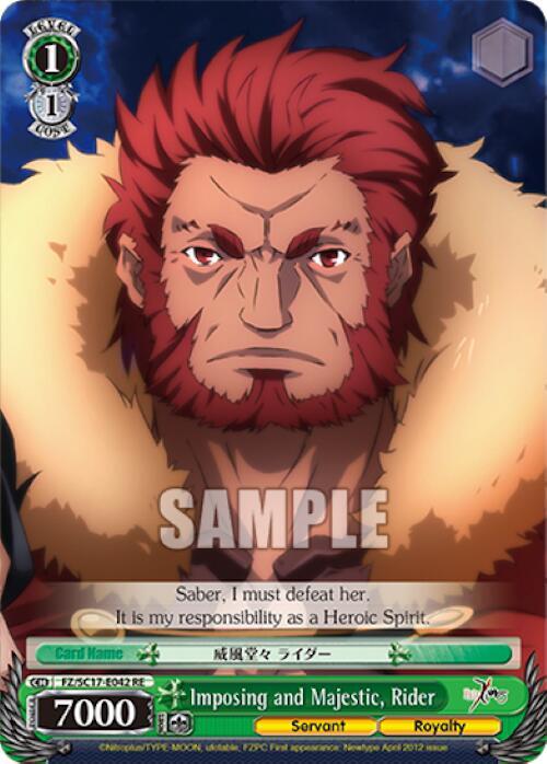 Imposing and Majestic, Rider