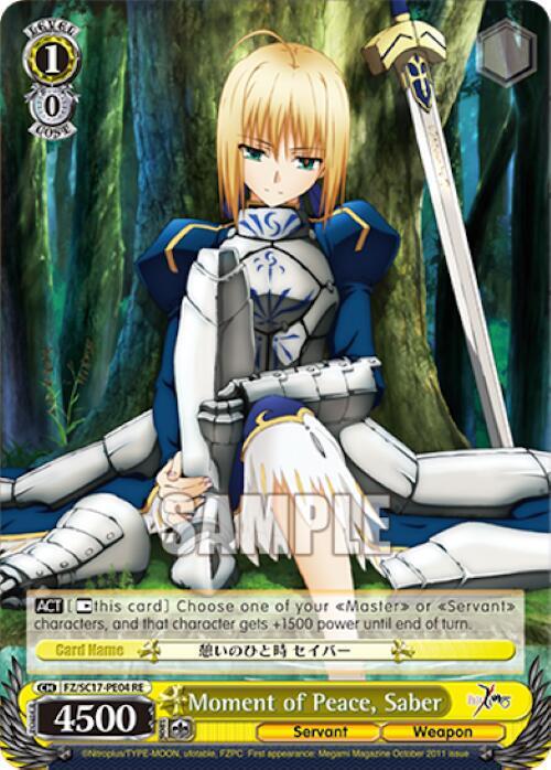 Moment of Peace, Saber