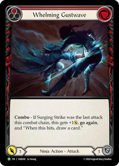 Whelming Gustwave (Red) - FAB249 Flesh and Blood: Promo Cards card price