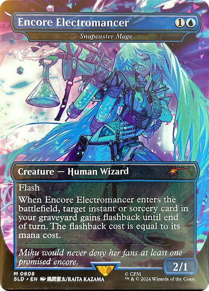 アンコールの電術師　MTG secret lair Encore Electromancer - Snapcaster Mage (Rainbow Foil