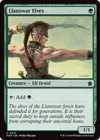 Llanowar Elves - Foundations - Magic: The Gathering card