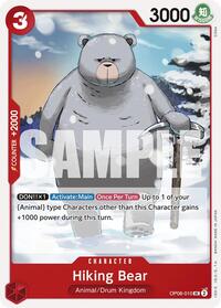Hiking Bear - Two Legends - One Piece card