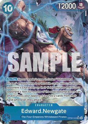 ニューゲート パラレル OP08 Edward.Newgate (Parallel) - Two Legends - One Piece Card