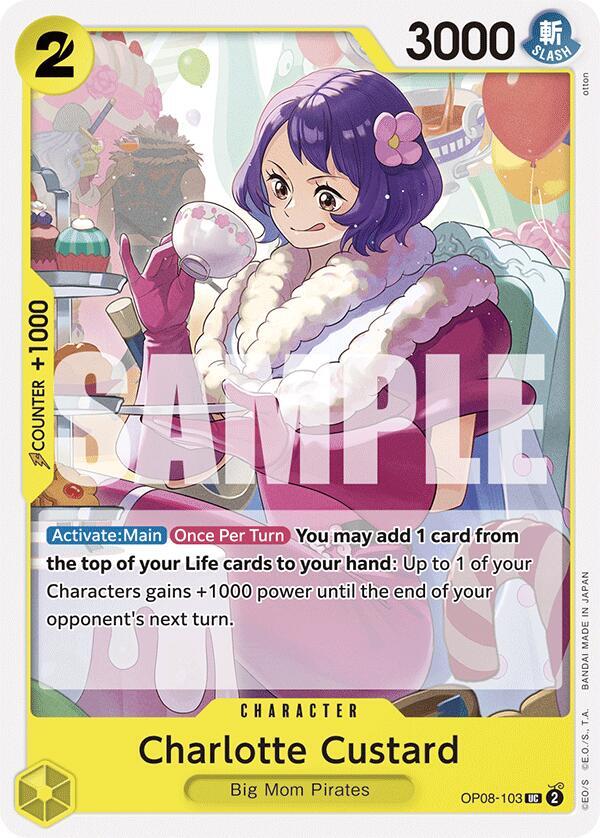 Charlotte Custard onepiece card