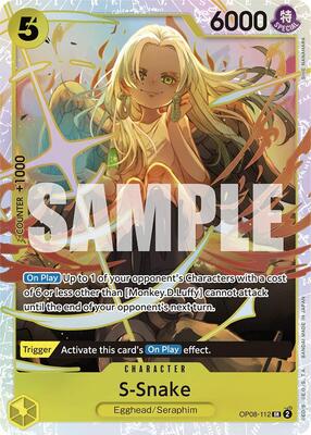 ONE PIECE CARD GAME S-スネーク 特レア ONE PIECE CARD GAME S-スネーク 特レア - メルカリ