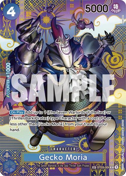 ONE PIECE - 【PSA10】ゲッコー・モリア(パラレル) SP ST03-004 Gecko Moria ST03-004 SP Full Art Two Legends ONE PIECE Card