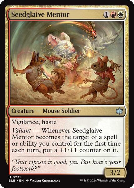 mtg cards with mentor Wildwood Mentor [Wilds of Eldraine] main image 1