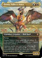 Zinnia, Valley's Voice (Borderless) - Commander: Bloomburrow