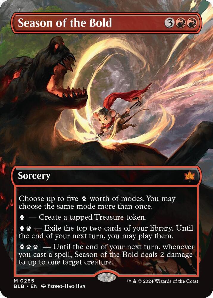 Season of loss borderless bloomburrow magic the gathering