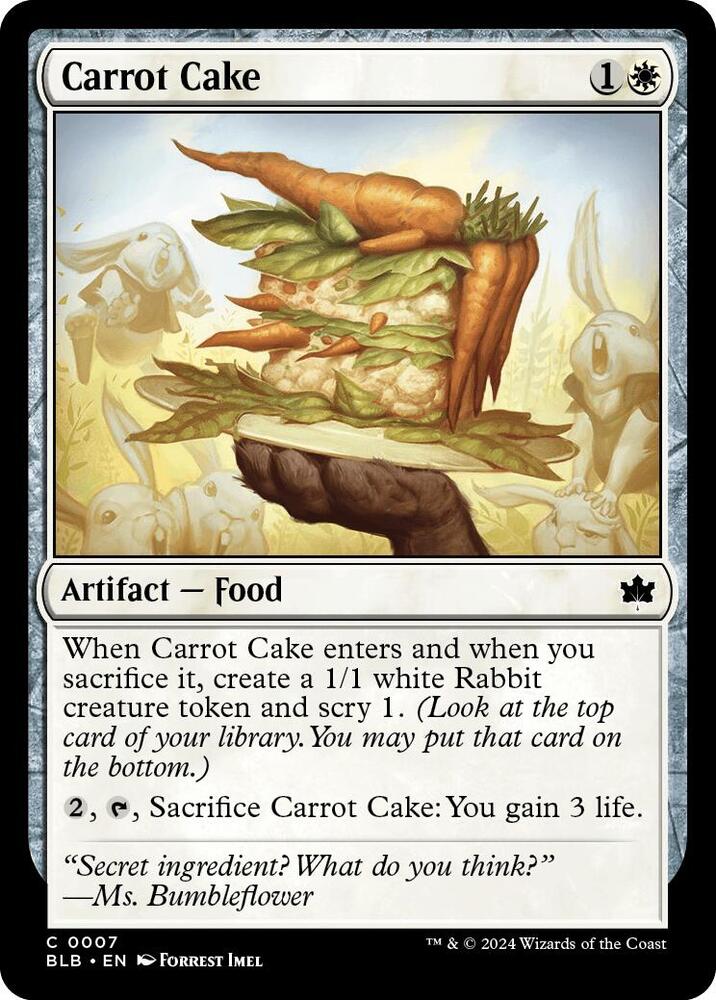 carrot cake mtg card Carrot Cake [Bloomburrow]