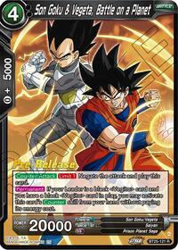 Son Goku & Vegeta, Battle on a Planet card art