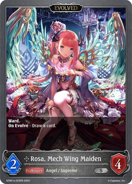 Rosa, Mech Wing Maiden (Evolved) (GFB01a-053EN)