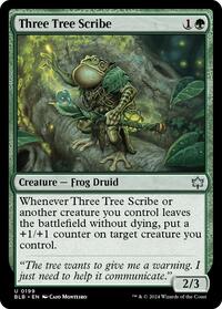 Three Tree Scribe - Bloomburrow - Magic: The Gathering card