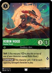 Robin Hood - Sneaky Sleuth - Shimmering Skies - Lorcana card