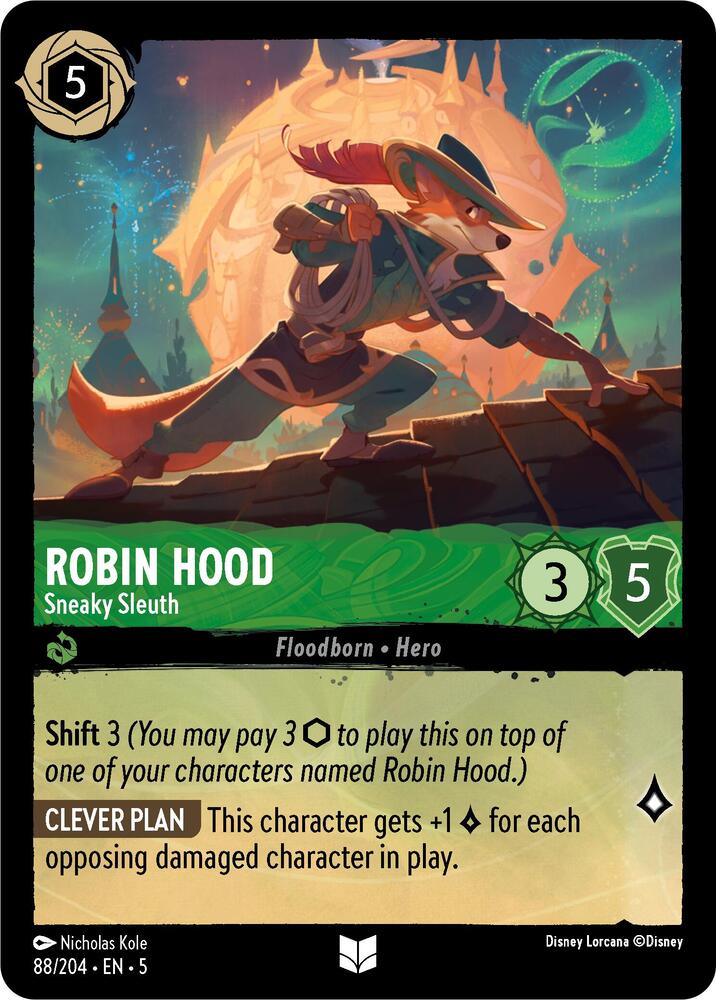 ロルカナ　ロビンフット Robin Hood - Sneaky Sleuth - Shimmering Skies - Disney