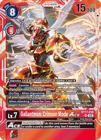 Gallantmon: Crimson Mode ACE - Secret Crisis - Digimon card