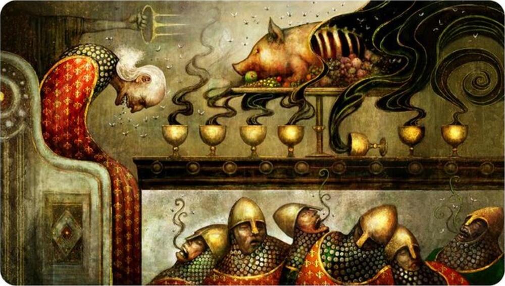 Feast of Succession Seb McKinnon プレイマット Seb McKinnon Playmat for Magic: The Gathering (Kickstarter