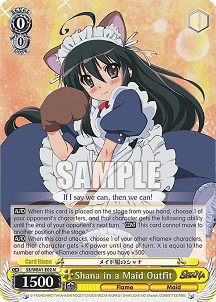 Shana in a Maid Outfit